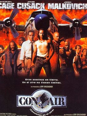 Cartel de Con Air (Convictos en el aire)