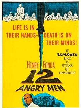 Cartel de 12 hombres sin piedad