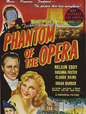 Cartel de El fantasma de la ópera