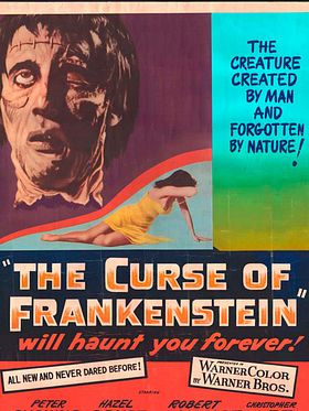Cartel de La maldición de Frankenstein