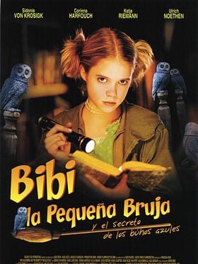 Cartel de Bibi, la pequeña bruja y el secreto de los búhos azules