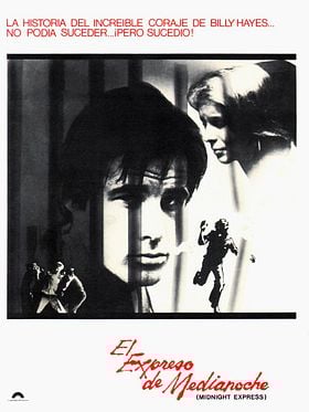 Cartel de El Expreso de Medianoche