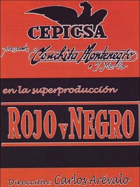 Cartel de Rojo y negro