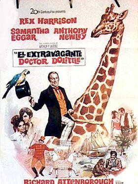 Cartel de El extravagante doctor Dolittle