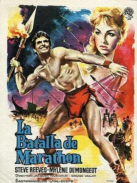 Cartel de La batalla de Maratón
