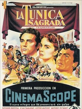 Cartel de La túnica sagrada