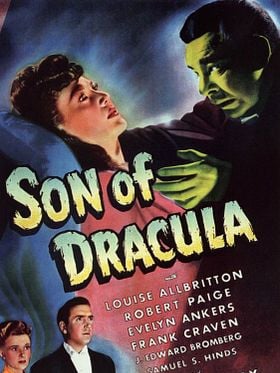 Cartel de El hijo de Drácula
