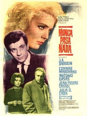 Cartel de Nunca pasa nada