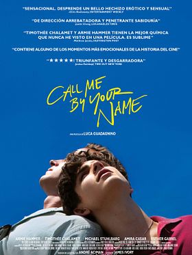 Cartel de Call Me By Your Name