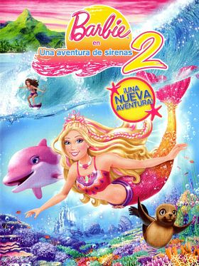 Cartel de Barbie en una aventura de sirenas 2
