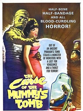 Cartel de La maldición de la momia