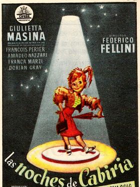 Cartel de Las noches de Cabiria