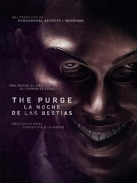 Cartel de The Purge. La noche de las bestias