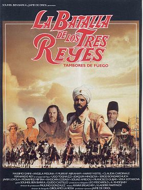 Cartel de La batalla de los tres reyes (Tambores de fuego)
