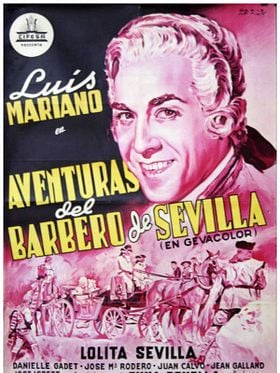 Cartel de Aventuras del barbero de Sevilla