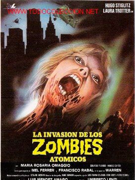 Cartel de La invasión de los zombies atómicos
