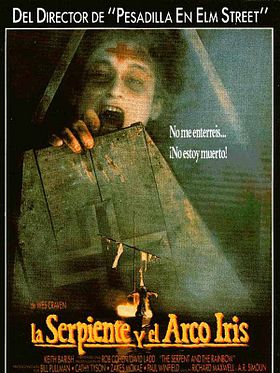 Cartel de La Serpiente y el Arco Iris
