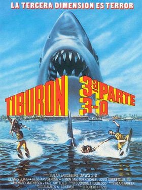 Cartel de Jaws 3-D: El gran tiburón