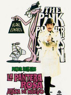 Cartel de La Pantera Rosa ataca de nuevo