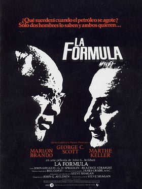 Cartel de La fórmula