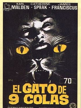 Cartel de El gato de las nueve colas
