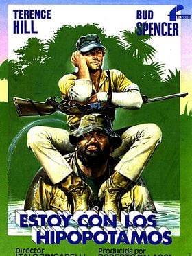 Cartel de Estoy con los hipopótamos