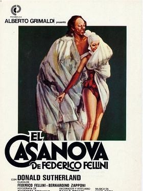 Cartel de El Casanova de Fellini