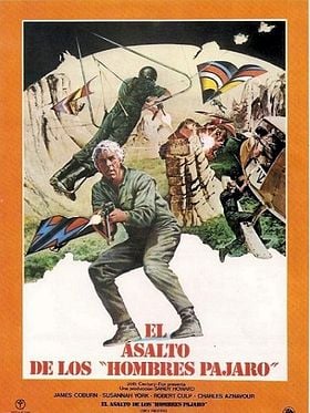 Cartel de El asalto de los hombres pájaro