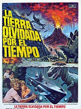 Cartel de La tierra olvidada por el tiempo