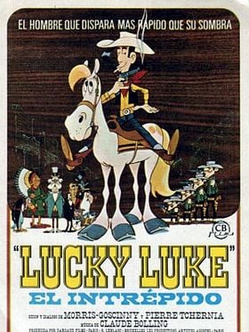 Cartel de Lucky Luke: El intrépido
