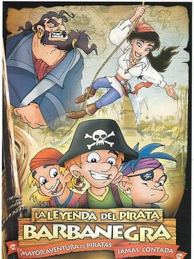 Cartel de La leyenda del pirata Barbanegra