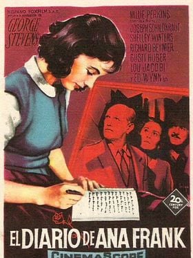 Cartel de El diario de Ana Frank