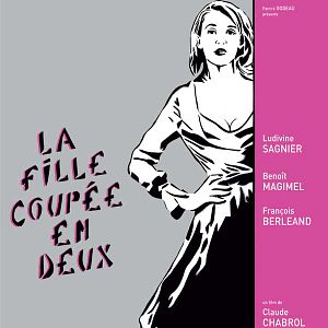 Foto Una chica cortada en dos