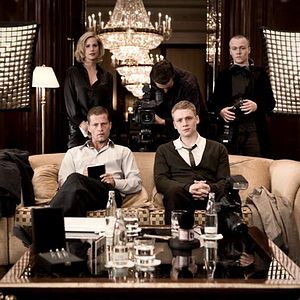 Foto Un conejo sin orejas