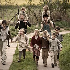 Foto Un conejo sin orejas