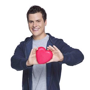 Foto Hand aufs Herz