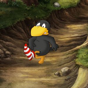 Foto Cuervito calcetín: La gran carrera