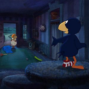 Foto Cuervito calcetín: La gran carrera