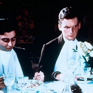 Foto Eine blassblaue Frauenschrift