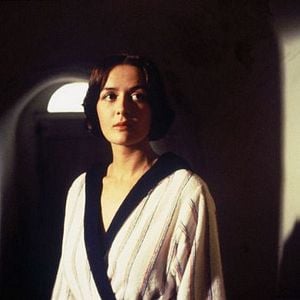 Foto Eine blassblaue Frauenschrift