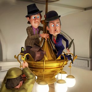 Foto Olsen Banden på de bonede gulve