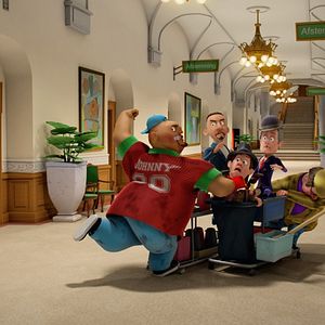 Foto Olsen Banden på de bonede gulve