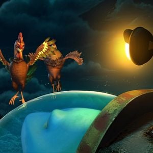 Foto Un pez fuera del mar