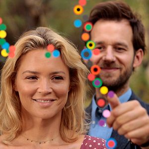 Foto Pastel de pera con lavanda