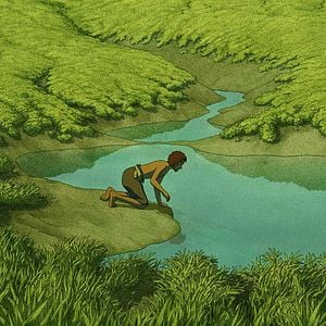 Foto La tortuga roja