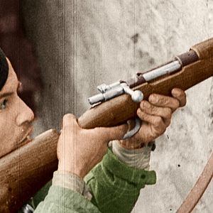 Foto España en dos trincheras. La guerra civil en color