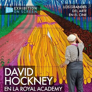 Foto David Hockney en la Royal Academy of Arts