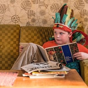 Foto Este niño necesita aire fresco