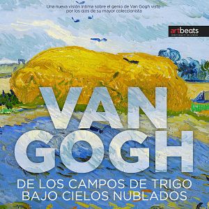 Foto Van Gogh. De los campos de trigo bajo cielos nublados