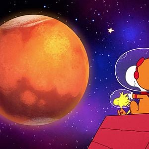 Foto Snoopy en el espacio